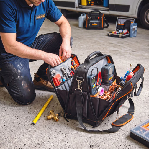 10232 • Professzionális szerszámostáska - poliészter - 42 x 24 x 33 cm