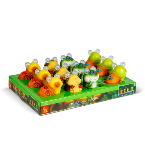 11429A • Szolár állatfigurák - 4 féle - 2 melegfehér LED - 9 cm