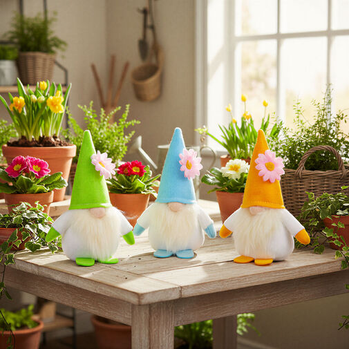 11586 • Textil dekoráció - manó - 15 cm - 3 féle