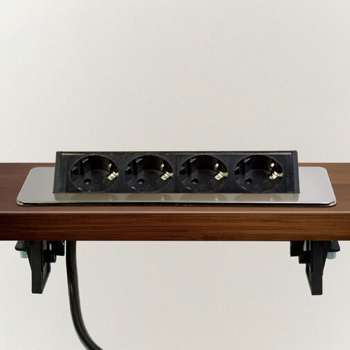 20446B • Rejtett elosztó - 4-es - Felnyíló kivitel - szálcsiszolt