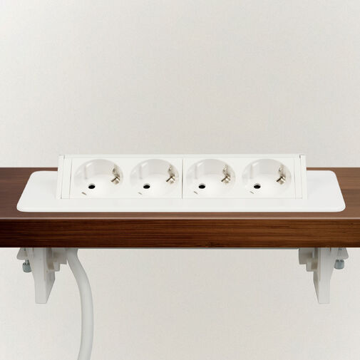 20446WH • Rejtett elosztó - 4-es - Felnyíló kivitel - fehér