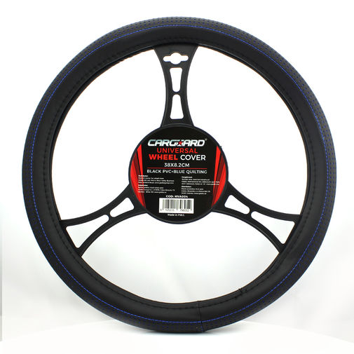 55757BL • Kormányvédő - 38 cm - HVA004 - csúszásmentes - kék / fekete