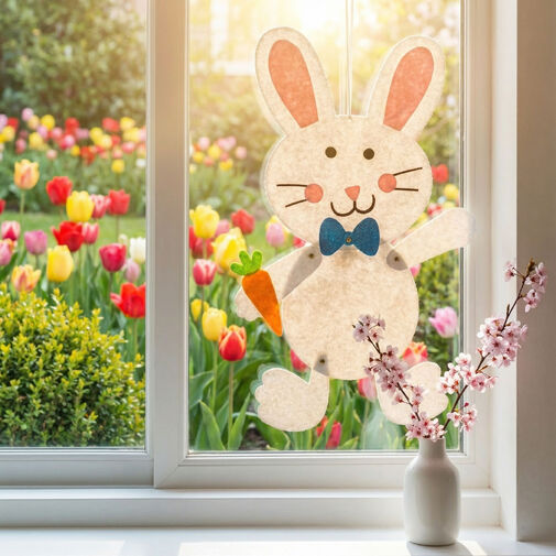 57964B • Húsvéti függő dekoráció - nyuszi, filc 