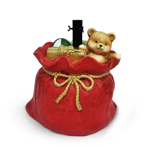 58592 • Karácsonyfatalp - mikulászsák - műkő - 41,5 x 31 x 42,5 cm