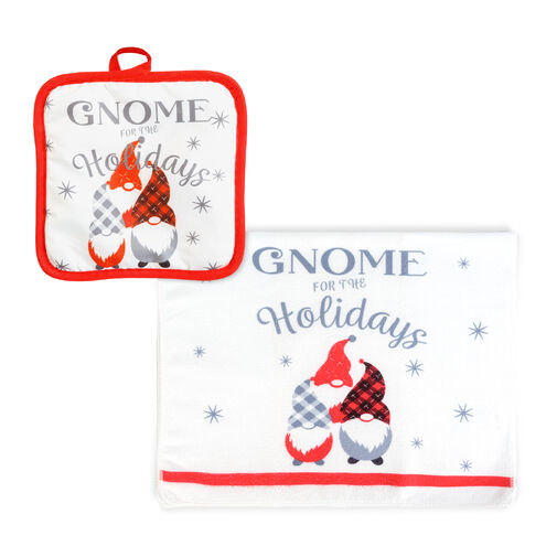 59709 • Karácsonyi kendő és edényfogó szett - manós