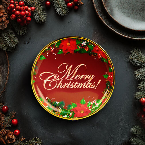 59717A • Karácsonyi kínálótál - műanyag - 