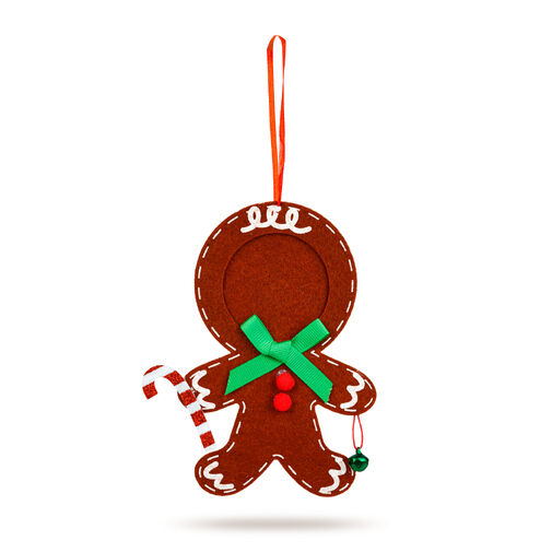 59730 • Karácsonyi fénykép dekoráció - filc - csengettyűvel - akasztható - 13 x 17 cm - 3 féle