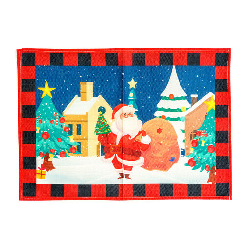 59749A • Karácsonyi tányéralátét - Mikulás - 46 x 32 cm