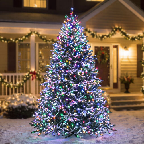 59769 • Fényfüzér - 30 m - színes - 600 LED - 220-240V - 6W - zöld kábel
