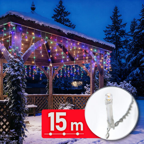 59770 • Fényfüzér - 15 m - 600 LED - 220-240V - 6W - átlátszó kábel
