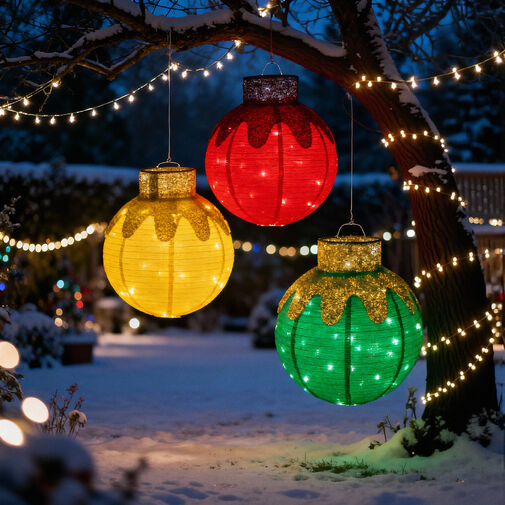 59772A • Világító dekoráció - gömbdísz - 60 LED - 60 x 83 cm - arany - 100-200V AC