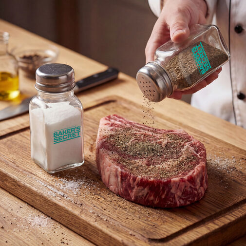 BS40149 • Baker's Secret só- és borsszóró szett - üveg - 9,2 cm - 2 db / szett