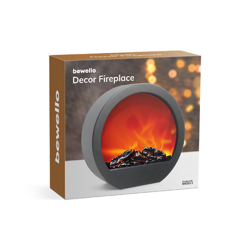 BW2013 • Kandalló LED-es lánghatással - elemes / hálózati - 35 x 12 x 38 cm