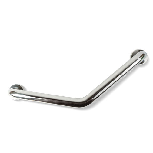 BW3035A • Fürdőszobai kapaszkodó - 45°-ban hajlított - rozsdamentes acél - krómozott - 25 + 25 cm